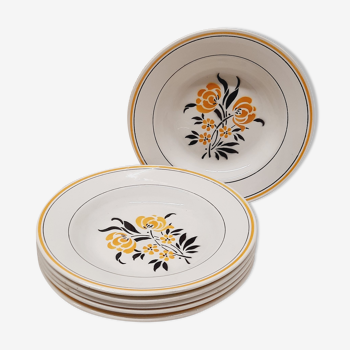 Set 6 assiettes creuses Gien