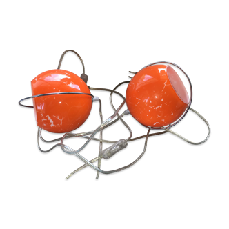 Pair of vintage Atomic Eye Eyeball lamps
