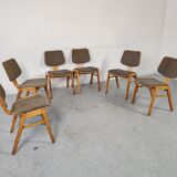 6 vintage Scandinavian chairs 70s