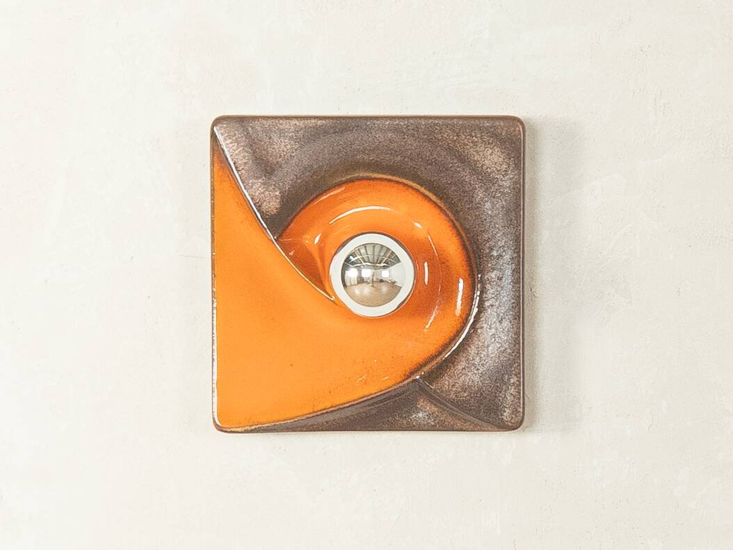 Striking Fat Lava wall lamp by Goebel, 1970s, Space Age design
