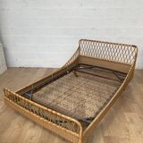Rattan bed 60s