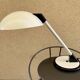 Aluminor saucer desk lamp France vintage 70s white