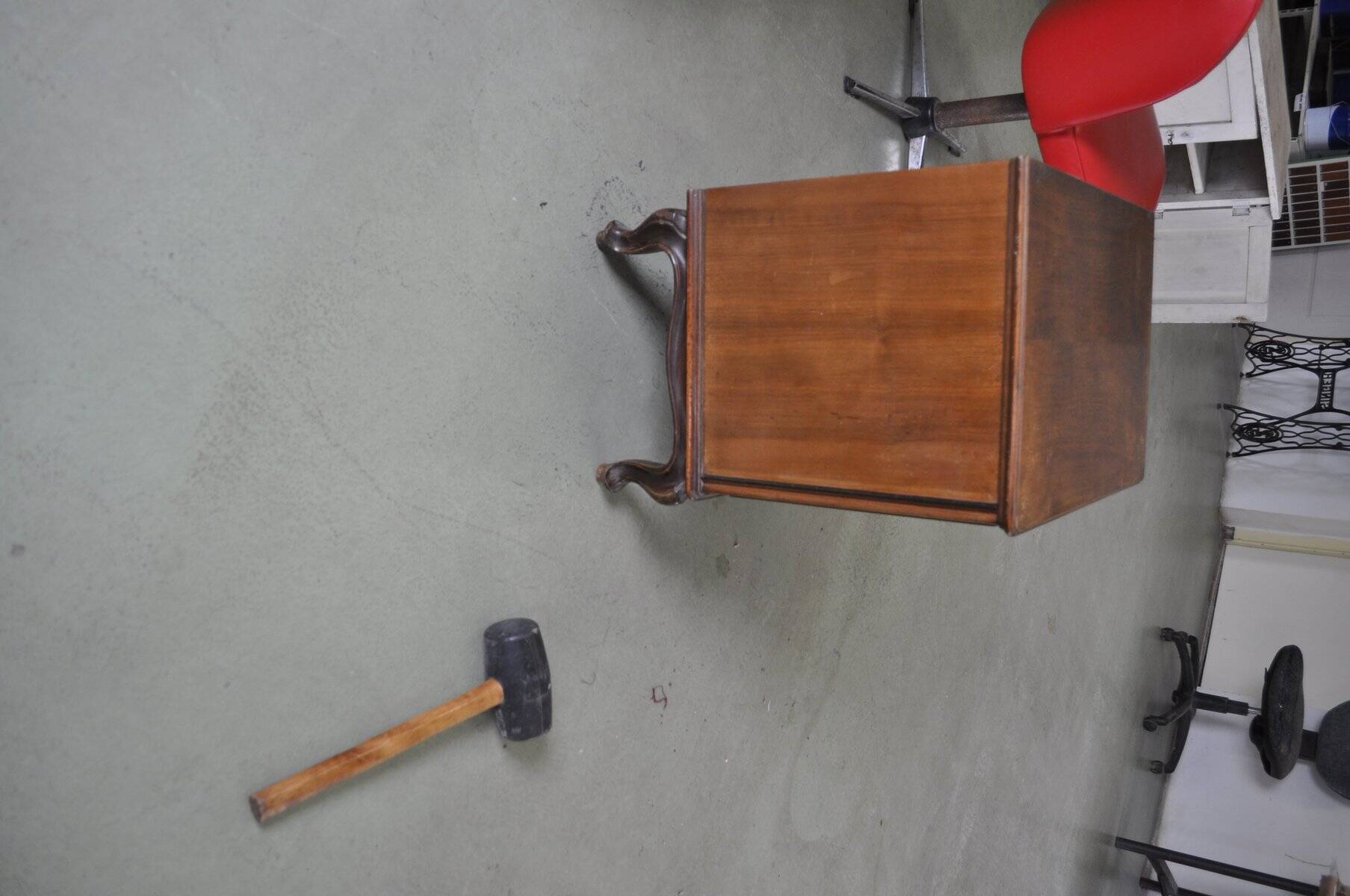 Small antique Baroque cabinet, 1890s