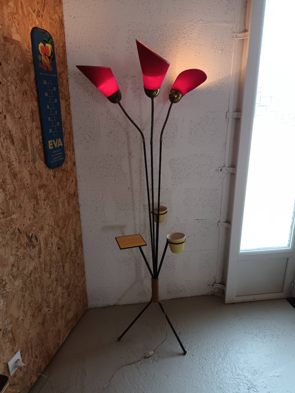 Vintage tripod floor lamp