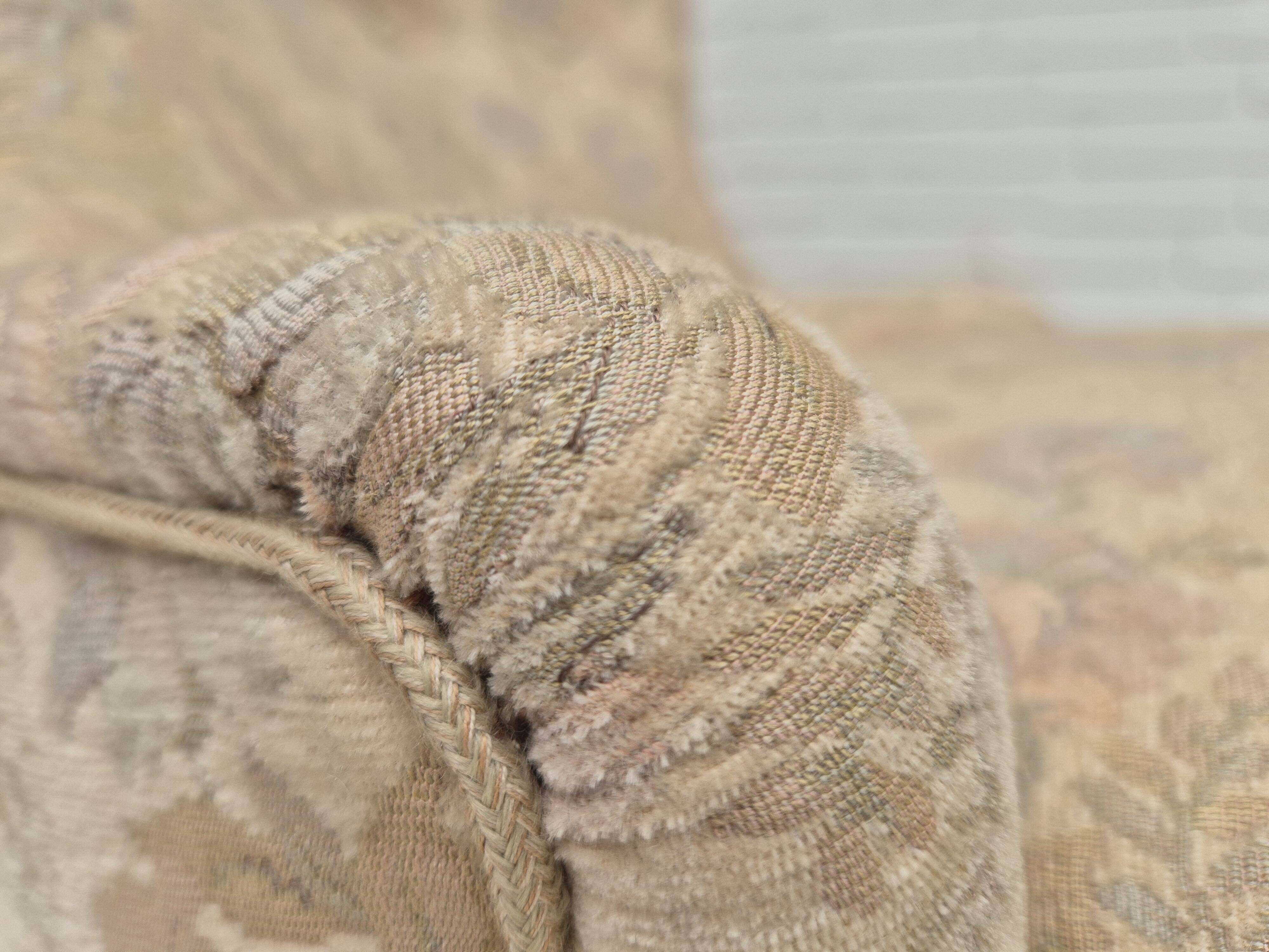 1970s, Danish easy side chair, original very good condition, floral furniture velour.