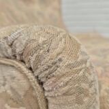 1970s, Danish easy side chair, original very good condition, floral furniture velour.