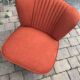 Set of 2 purple cocktail chairs in solid beech, Mid-Century style from the 1960s.