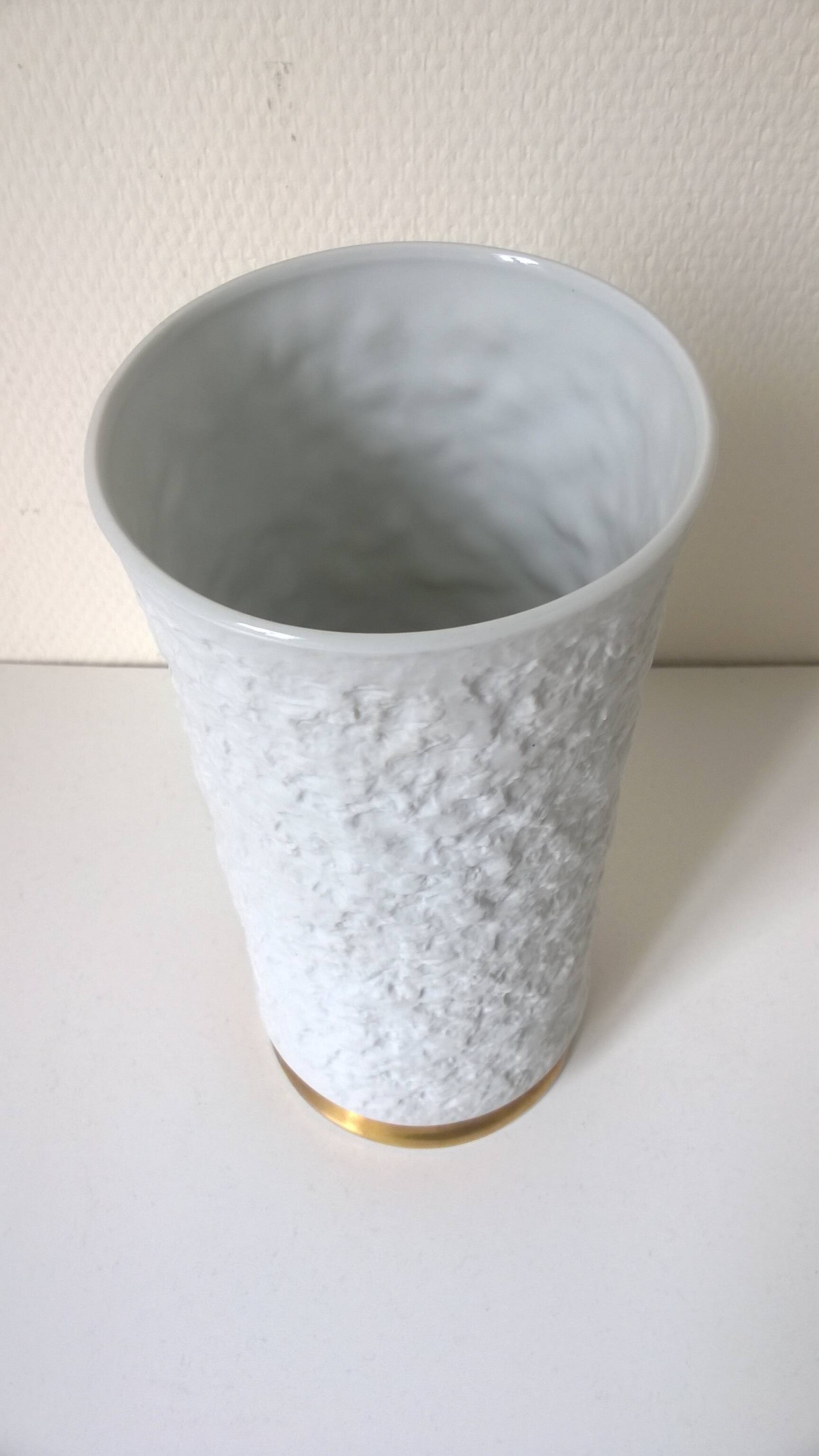 Royal KPM Germany porcelain biscuit vase