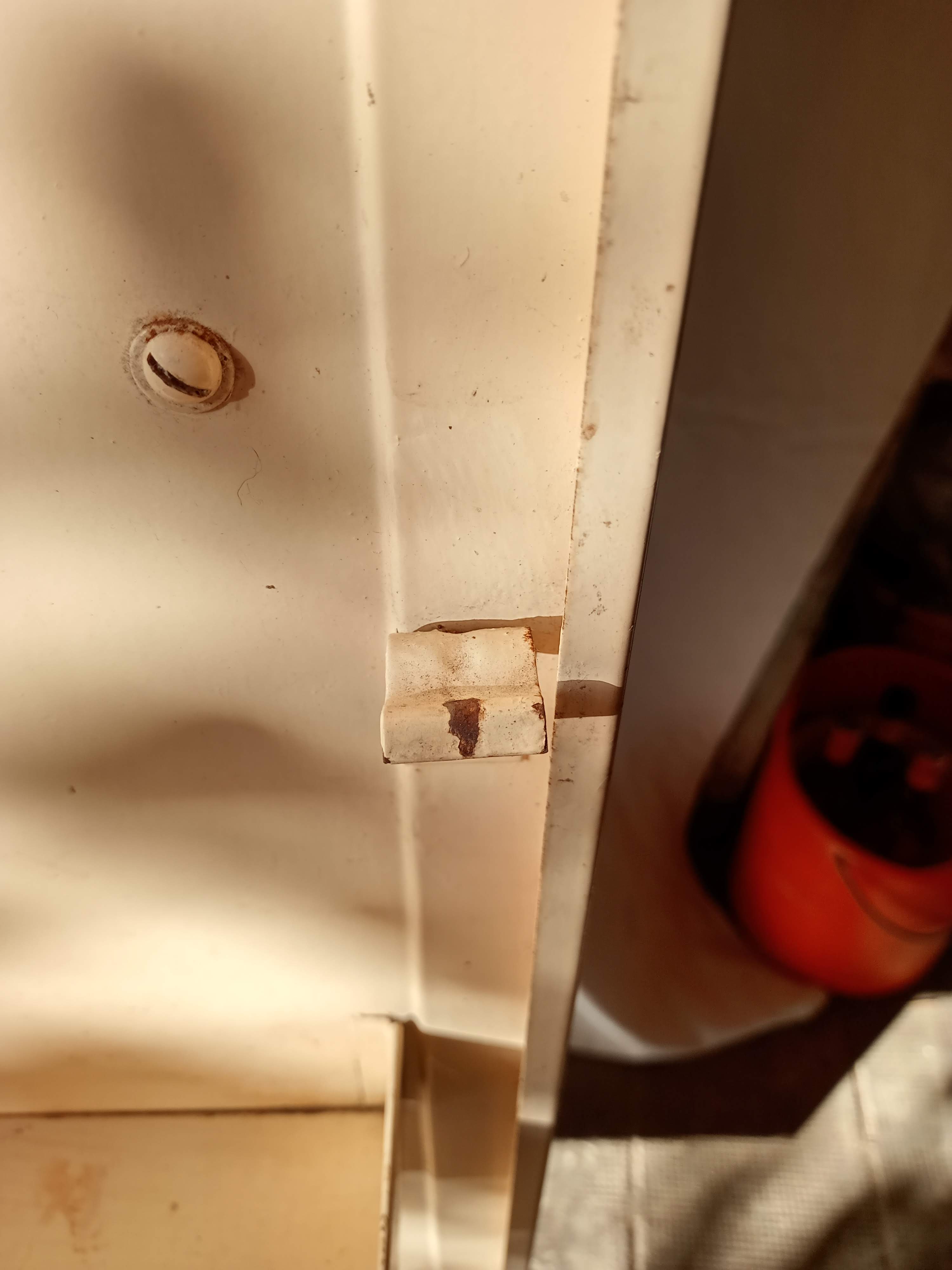 Two-door metal cabinet art deco