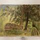 Vintage landscape painting