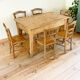 Lot de 6 chaises de ferme vintage