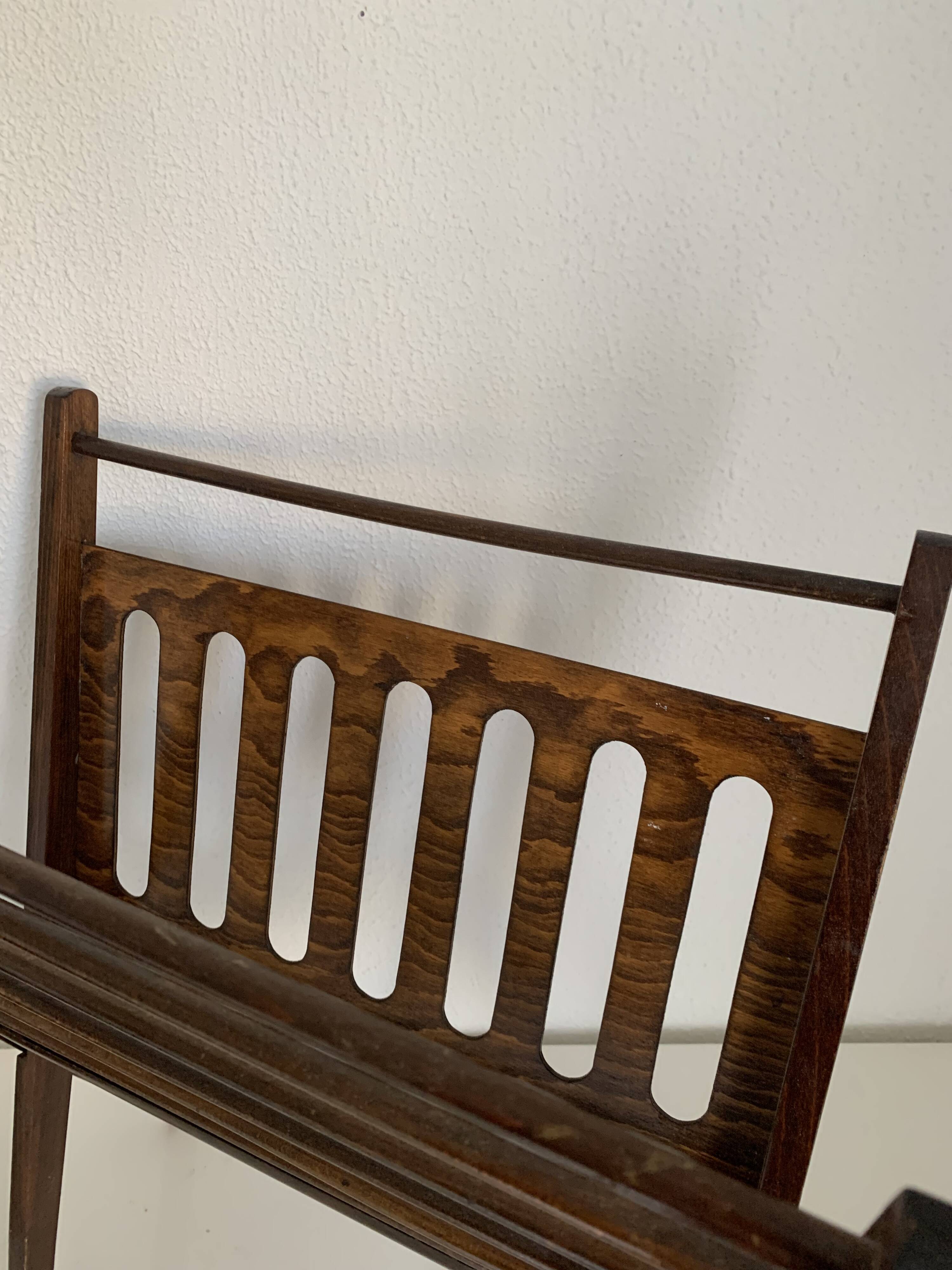 Magazine rack vintage1960 Cees Braakman scandinavia vinyl magazines