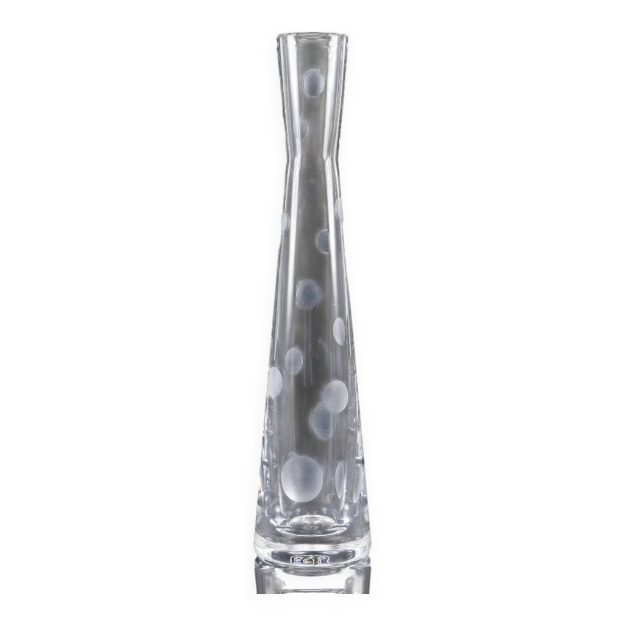 Baccarat Vase Soliflore Crystal Model Passion Clown Bubble Decor Super