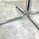 Vintage seventies coffee table in glass and stainless steel