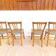 4 chaises bois Mado, bistrot
