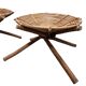 Tabourets en rotin africains vintage, années 190