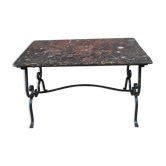 Coffee table  fossilifere top