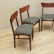 Set of four teak chairs, Danish design, 1970s, production: Denmark
