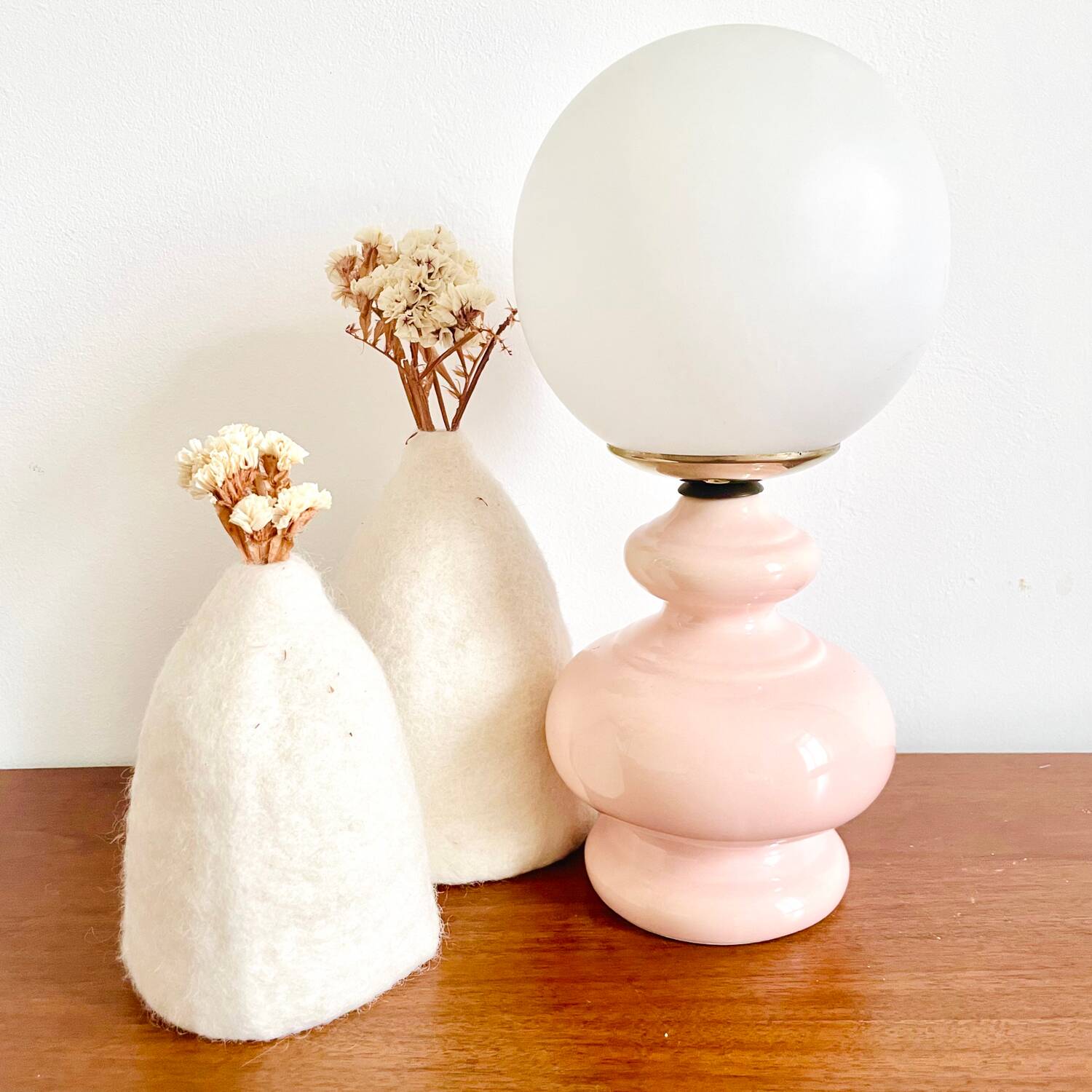 Vintage pink lamp