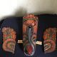 Wooden triptych mask