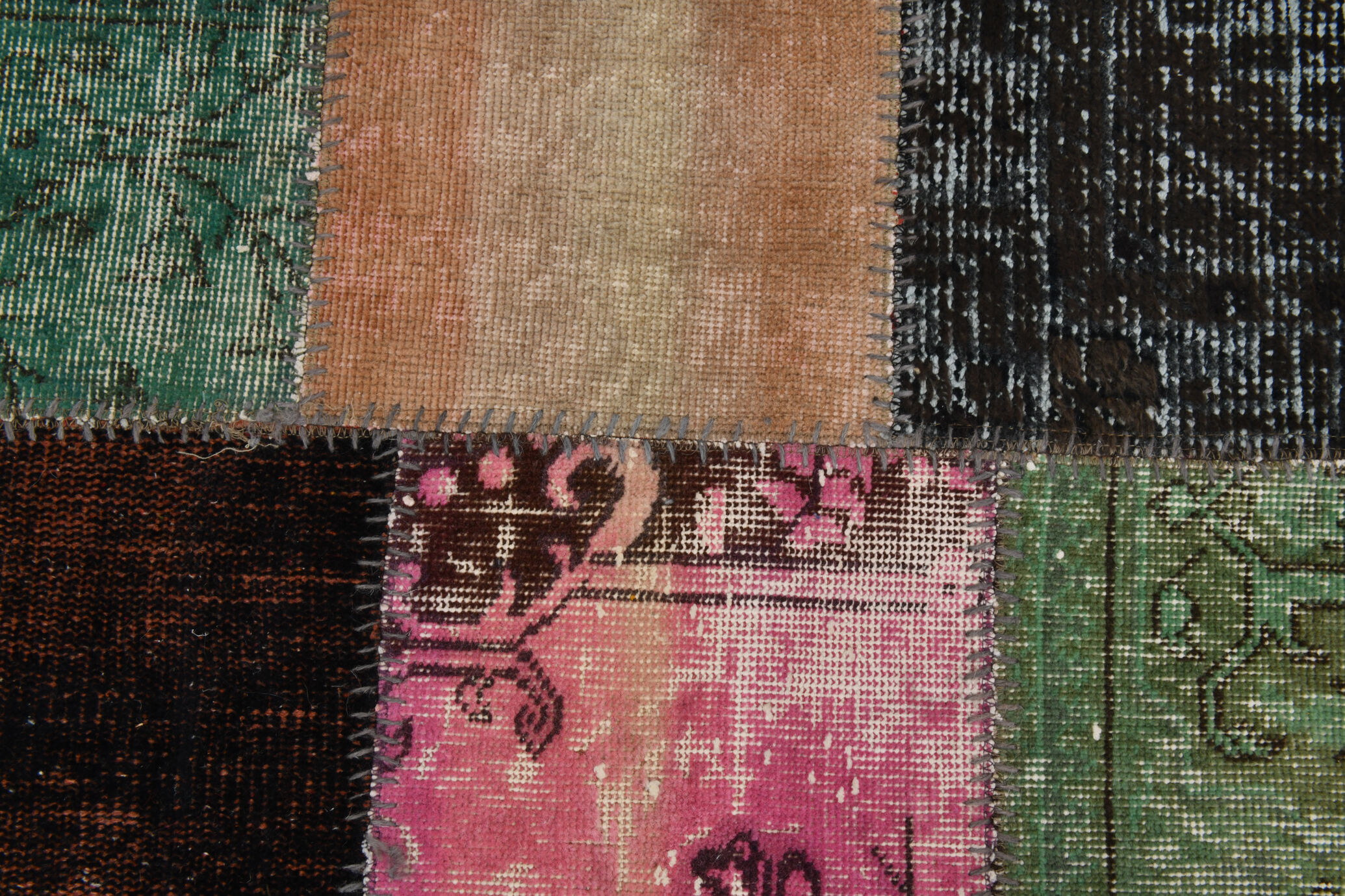 Distressed multicolor turkish rug 299x209 cm