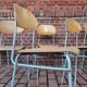 Lot de 4 chaises ecole tchécoslovaque 1950 1960