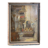 Church interior signed Stichaner