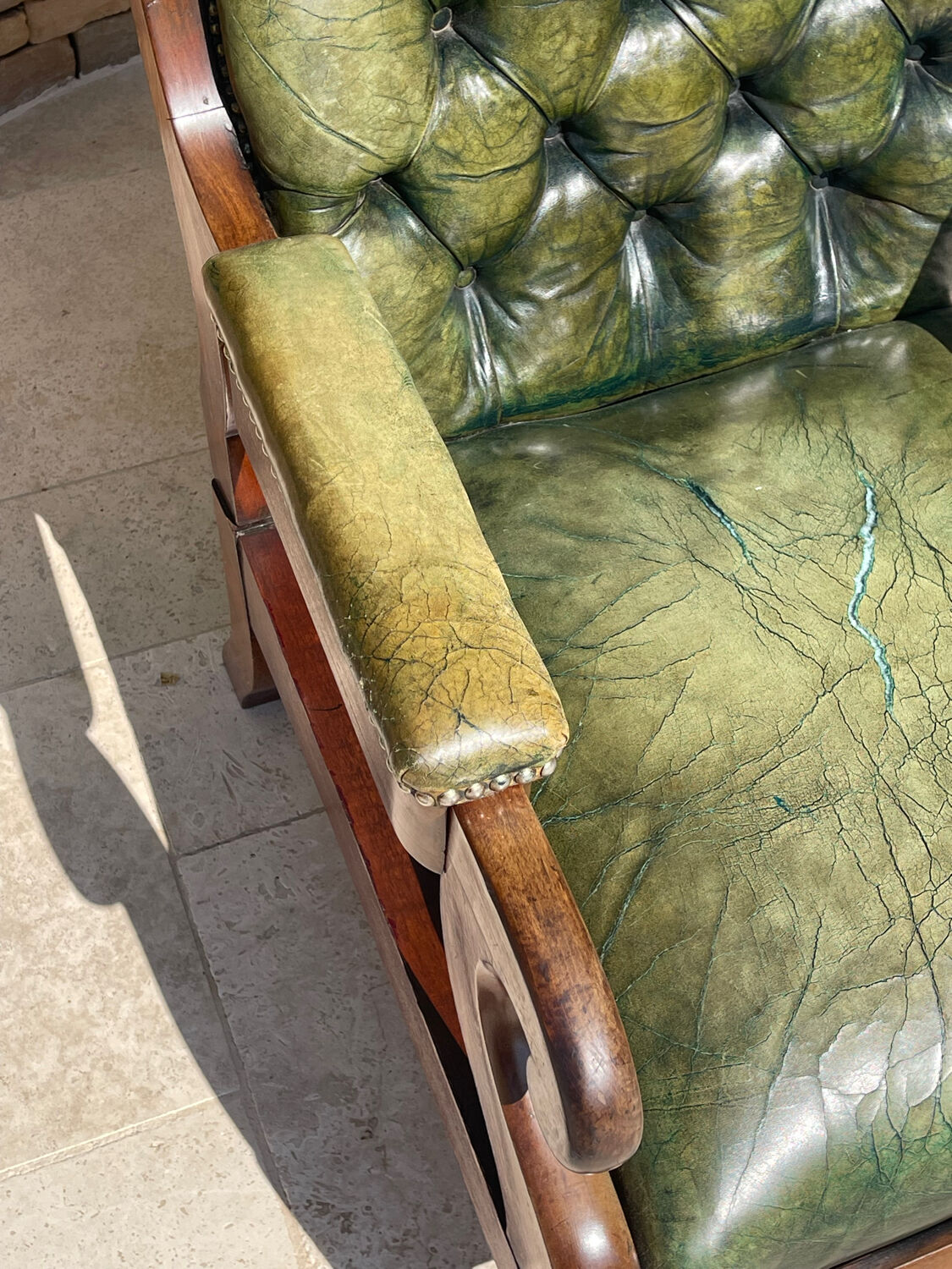 Chesterfield Mahogany Armchair