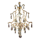 Chandelier with tassels and cage