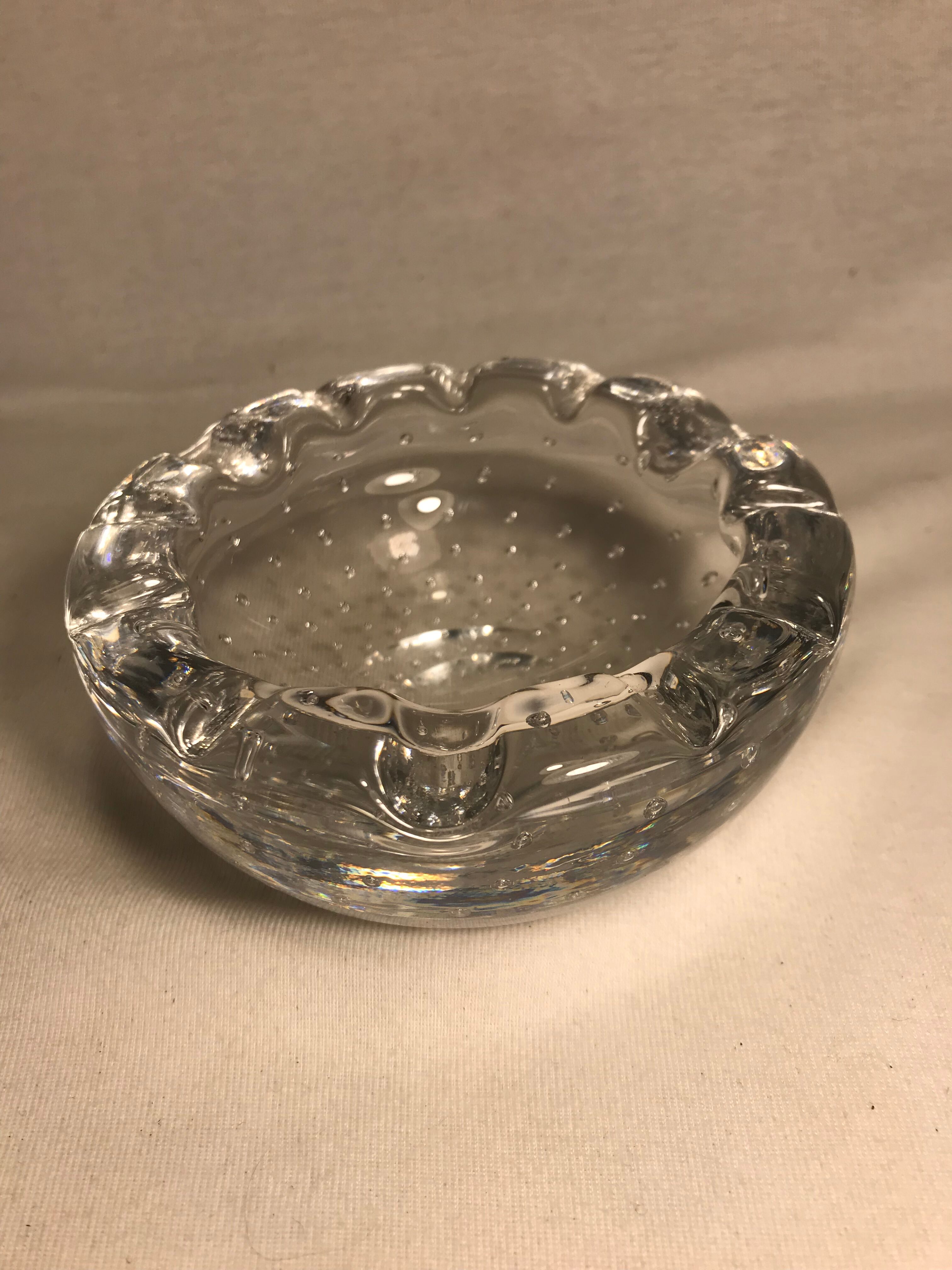 Old empty pocket in crystal