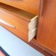 Teak high sideboard in vintage style from the 60s-70s, Vamo style, 60s-70s.