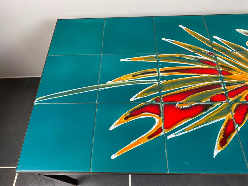 Vintage ceramic coffee table 1960