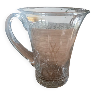 Vannes Le Châtel crystal pitcher