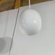 white glass egg pendant Piet Hein