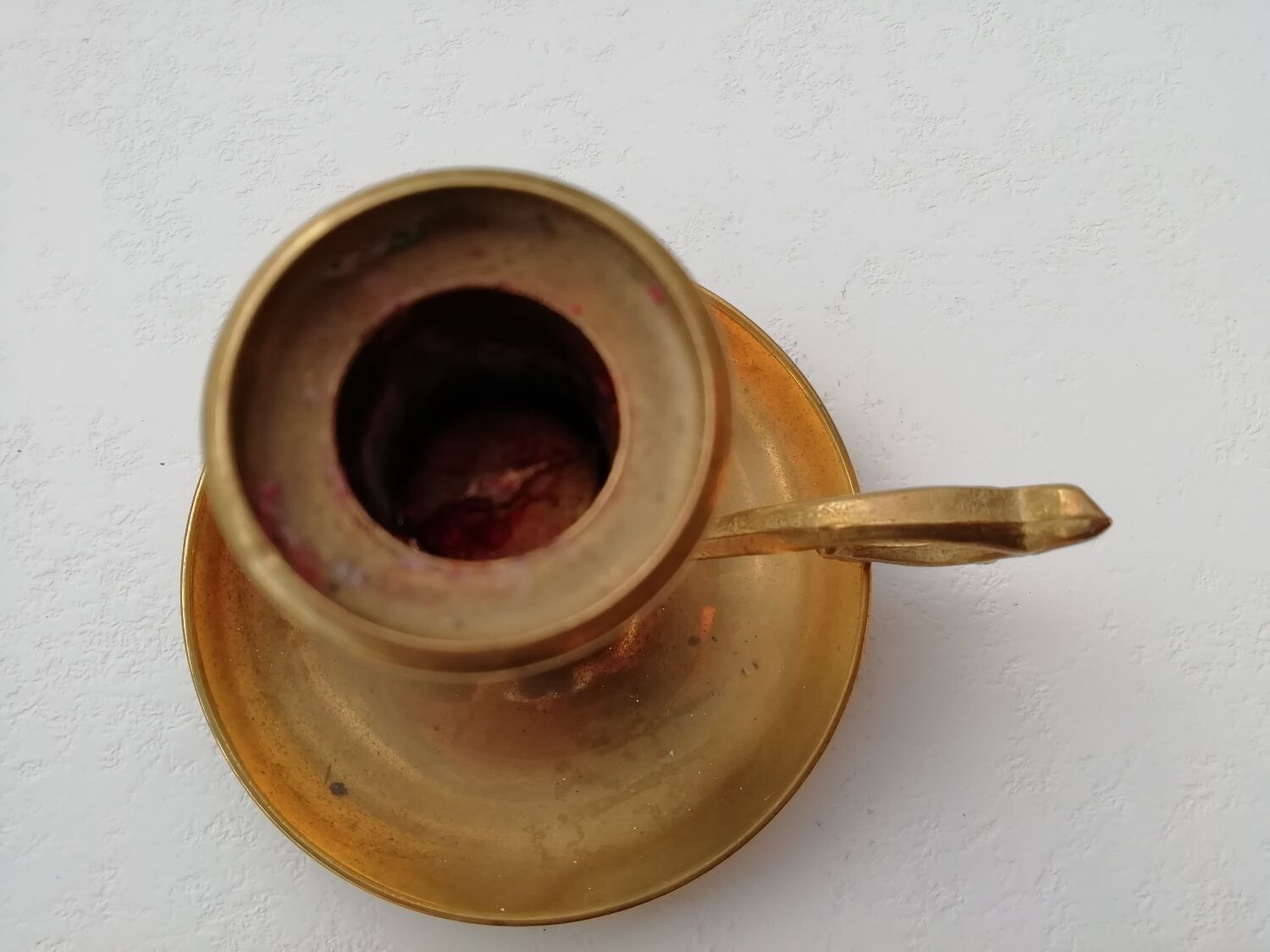 Brass candle holder