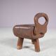 1950s Brutalist milking stool from France