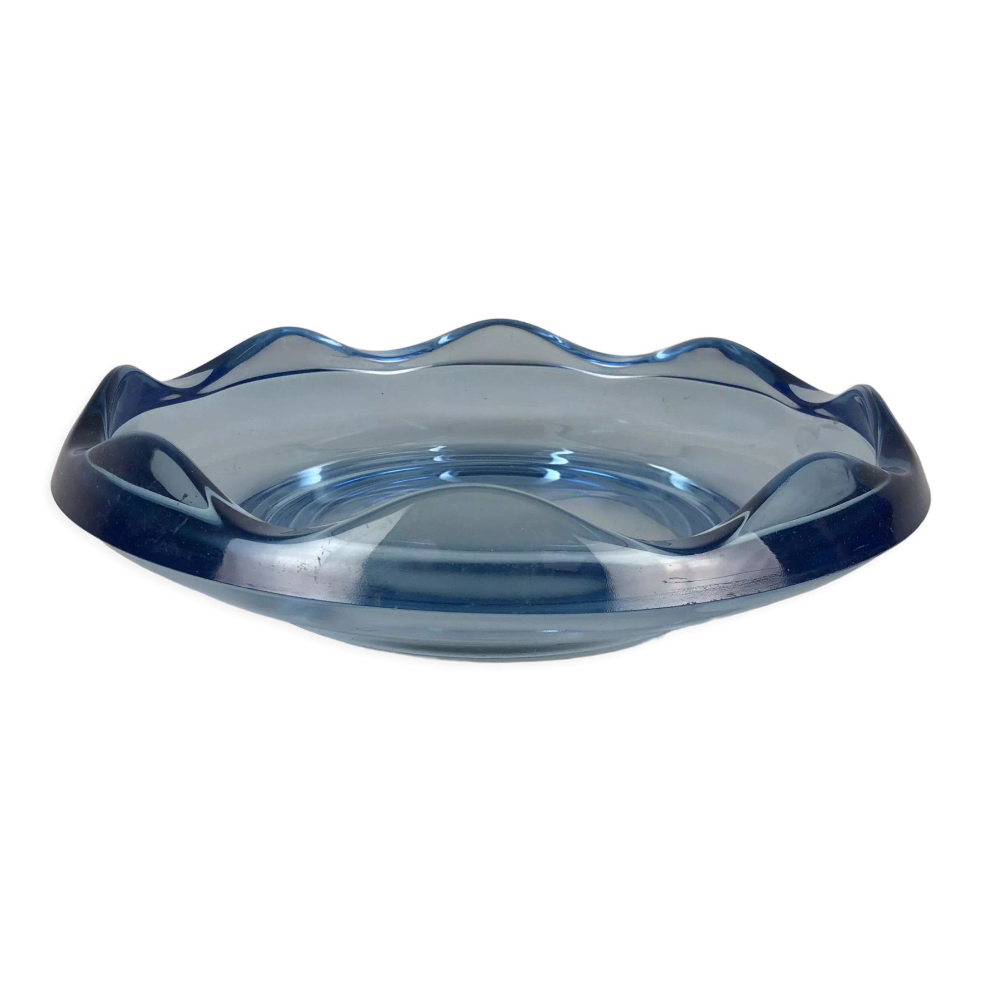 Heavy Glass Bowl by Rudolf Jurnikl, Czechoslovakia 1960's