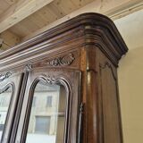 Louis XV period 18th century two-part sideboard in solid oak with glass