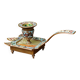 Cloisonne bronze hand candle holder, Napoleon III