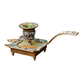 Cloisonne bronze hand candle holder, Napoleon III