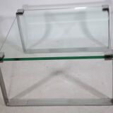 Glass Chrome Coffee Table Draenert 1022 1970s Narrow