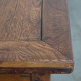 English Antique Extendable Dining Table in Elm and Cherry Wood