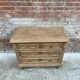 Commode en chêne blanchi avec 4 tiroirs