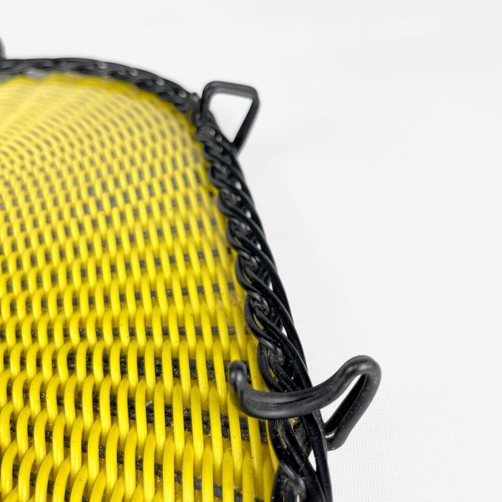 Serving tray glass and threads scoubidou 50s