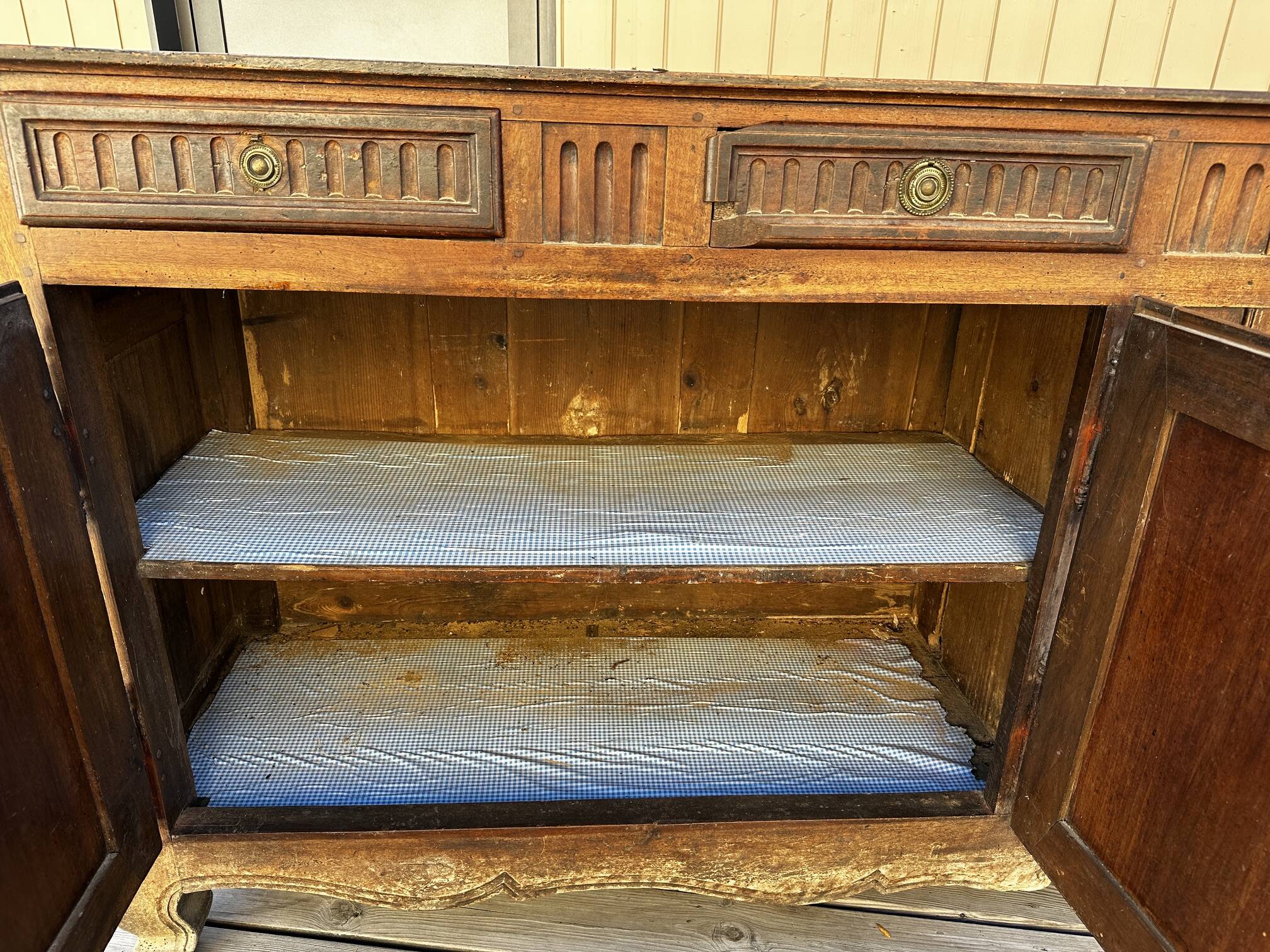 Eighteenth-century walnut enfilade