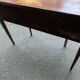 19th century English mahogany half-moon console desk
