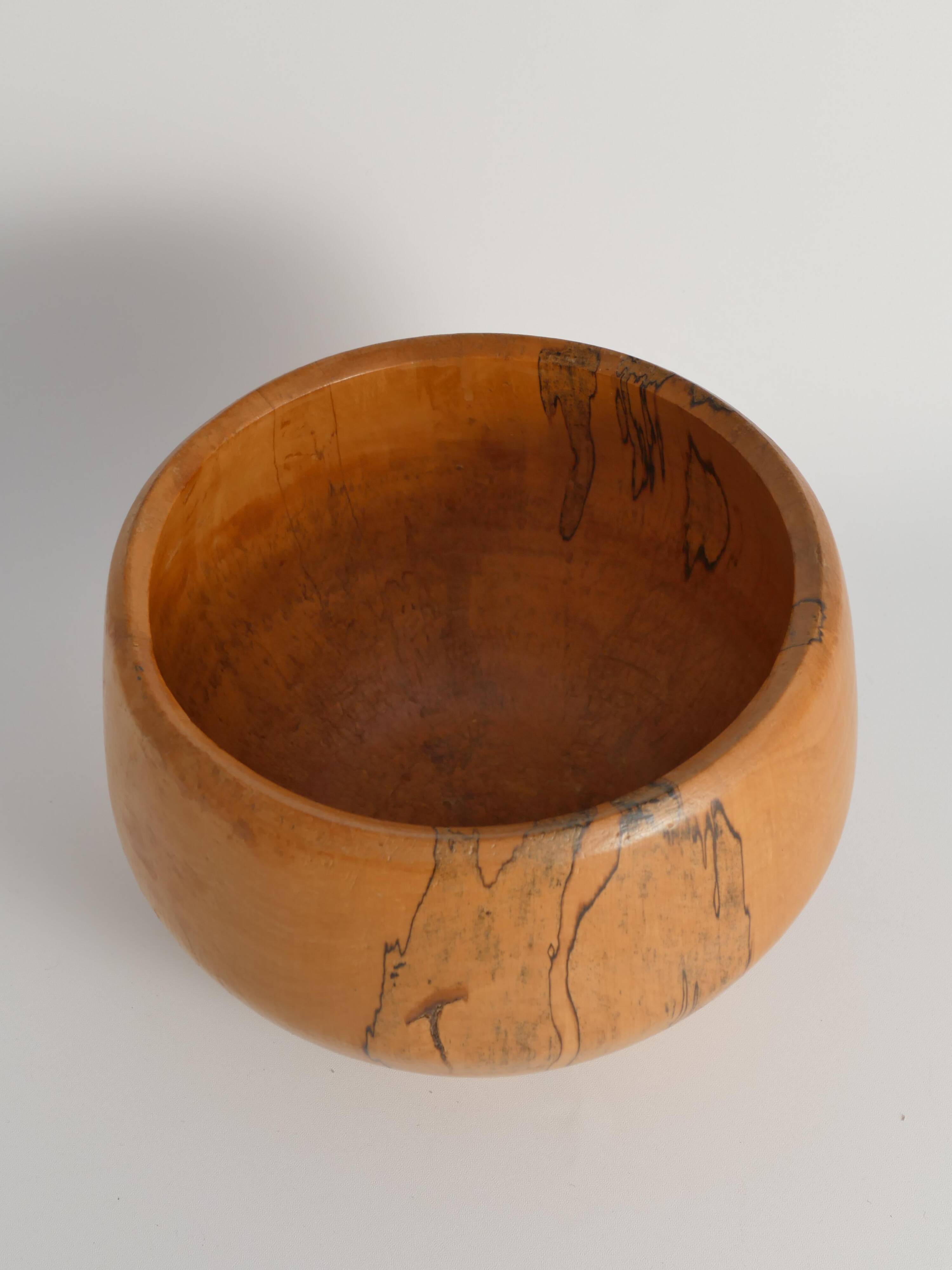 Mid-century Modern Hand-carved Wood Bowl, James Eriksson, Tasserud Sweden 1970s