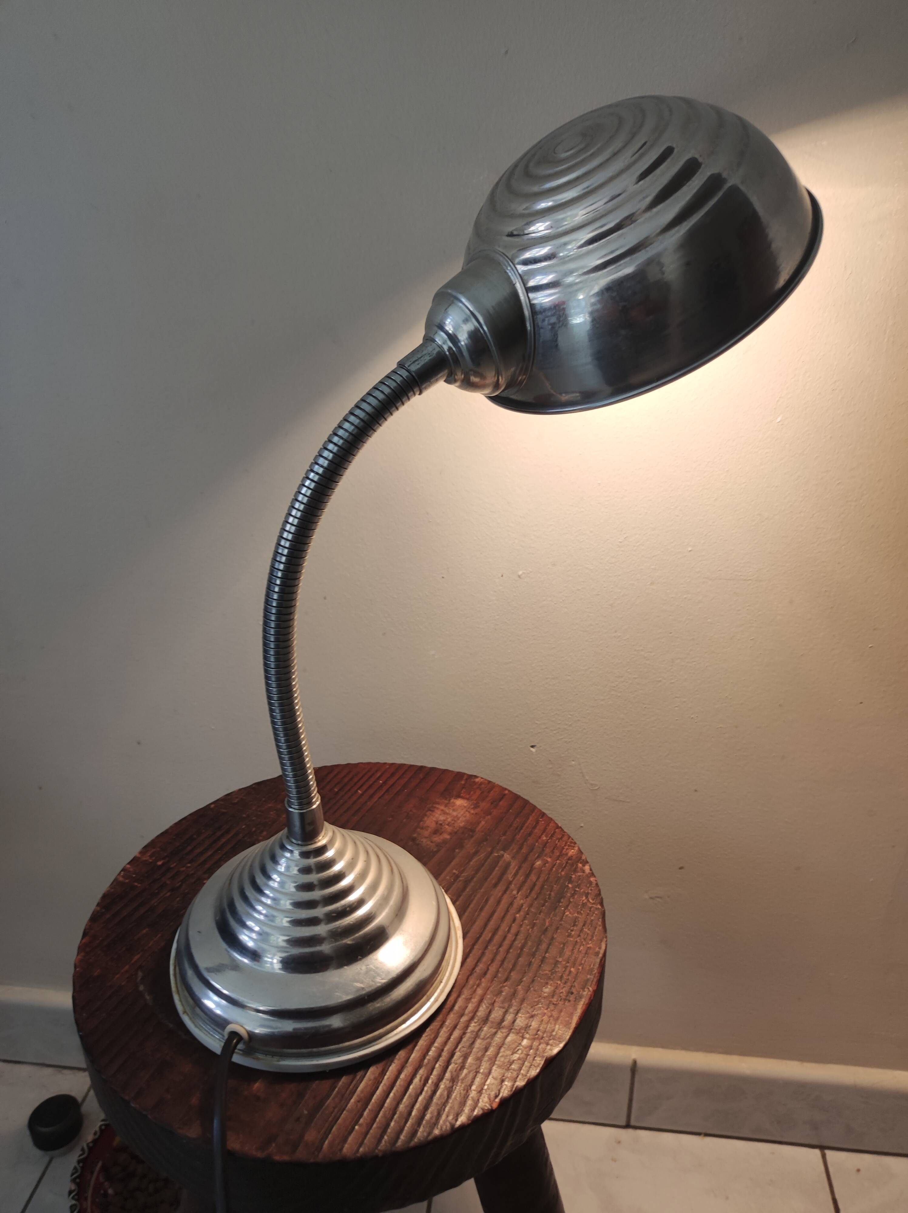 Desk lamp articulated workshop vintage art deco