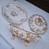 Large vintage French porcelain soup tureen from Moustiers Martres Tolosa
