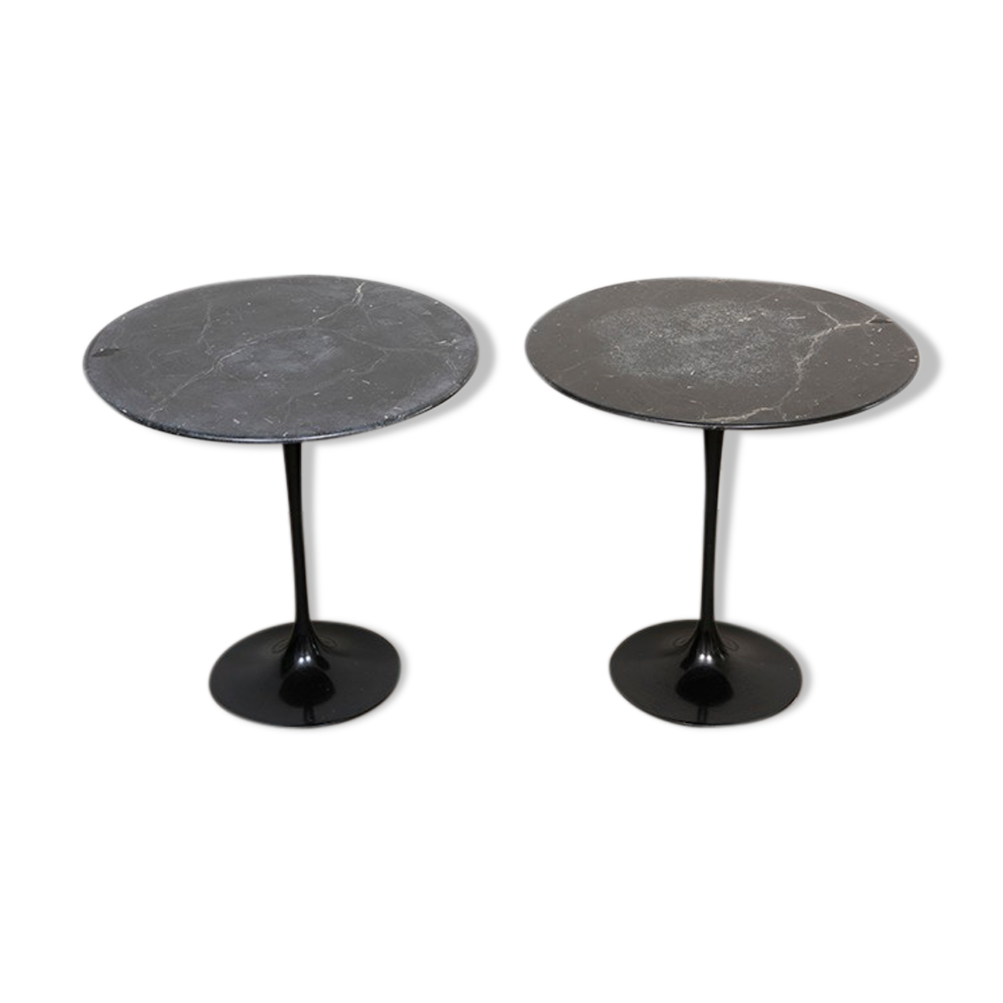 A pair of side tables by Eero Saarinen for Knoll